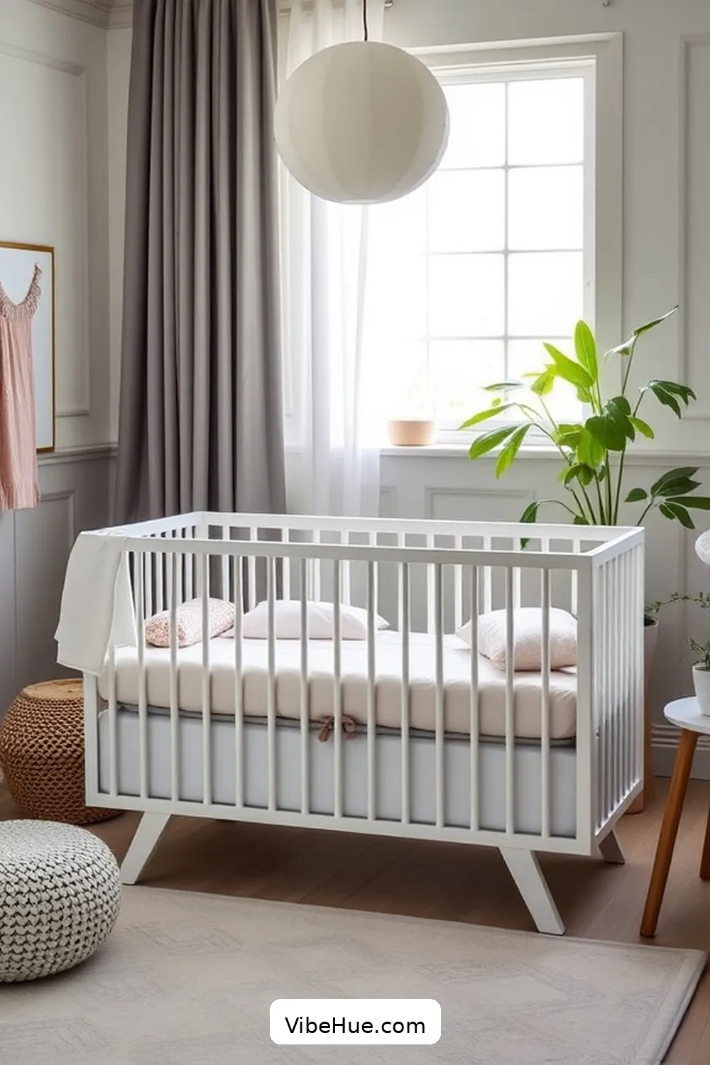 Choose A Statement Crib for 20 Essential Elements for a Scandinavian Style Spring Nursery