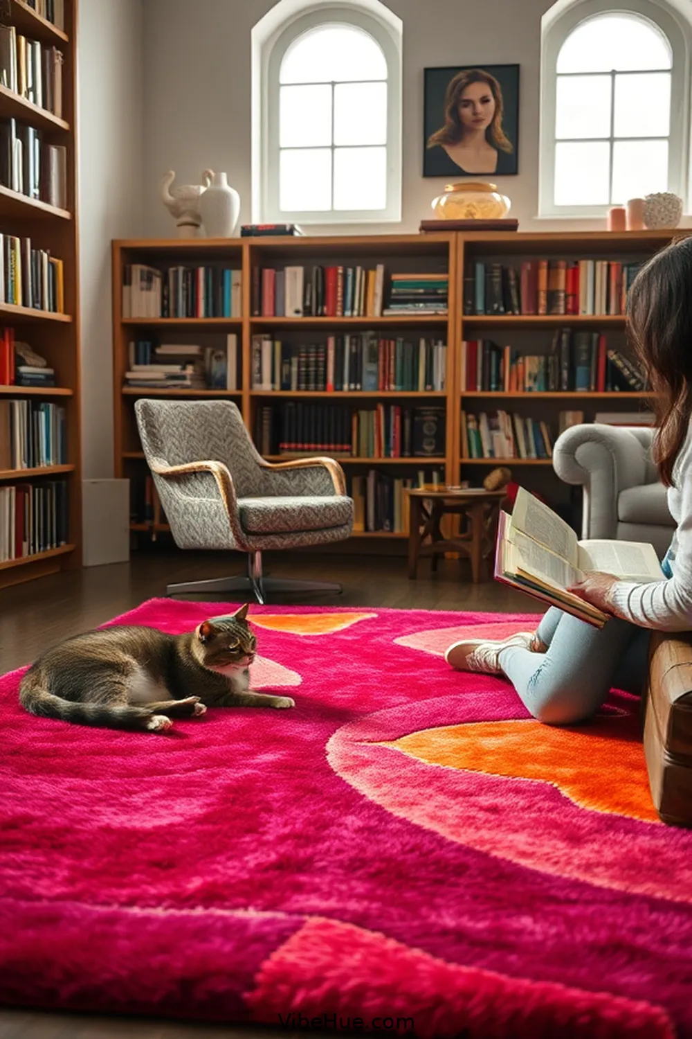 20 Essential Elements for a Year-Round Bohemian Style Library 8 Colorful Rugs for 20 Essential Elements for a Year-Round Bohemian Style Library