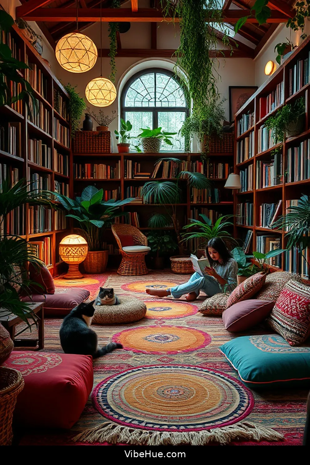 20 Essential Elements for a Year-Round Bohemian Style Library 18 Floor Seating for 20 Essential Elements for a Year-Round Bohemian Style Library