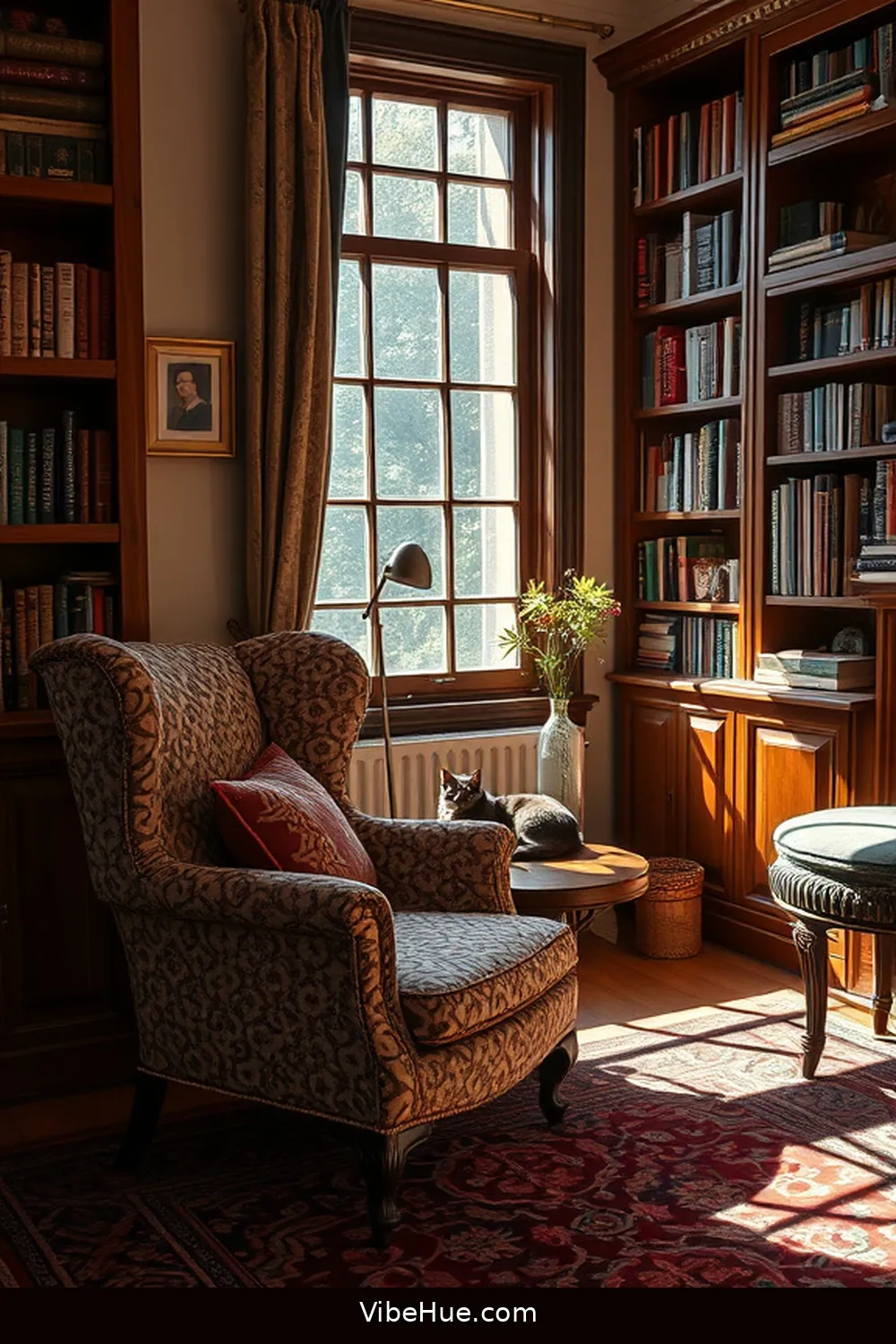 20 Essential Elements for a Year-Round Bohemian Style Library 2 Vintage Furniture for 20 Essential Elements for a Year-Round Bohemian Style Library