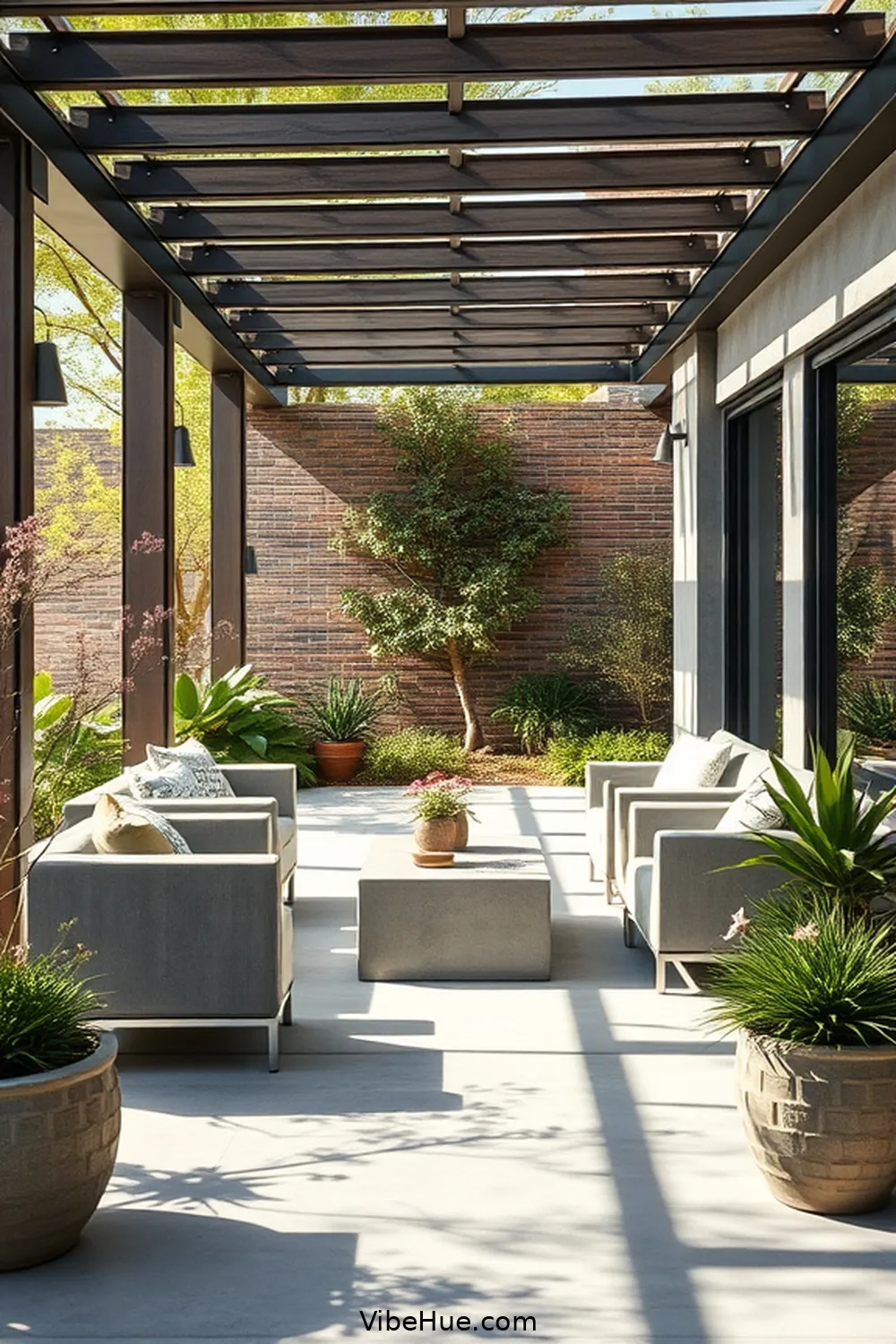 20 Essential Tips for an Industrial Style Spring Outdoor Patio 6 Add Concrete Elements for 20 Essential Tips for an Industrial Style Spring Outdoor Patio