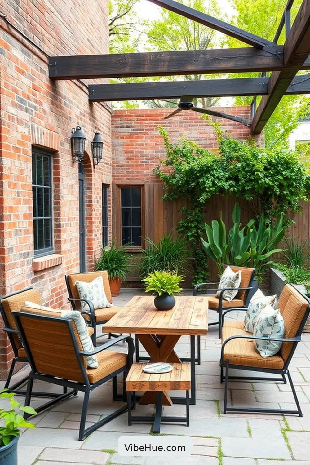 20 Essential Tips for an Industrial Style Spring Outdoor Patio 2 Embrace Raw Materials for 20 Essential Tips for an Industrial Style Spring Outdoor Patio