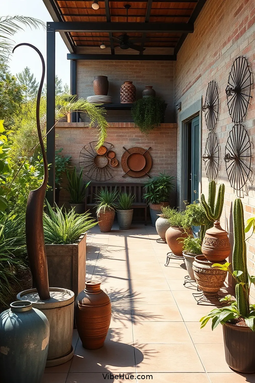 20 Essential Tips for an Industrial Style Spring Outdoor Patio 16 Include Unique Art Pieces for 20 Essential Tips for an Industrial Style Spring Outdoor Patio