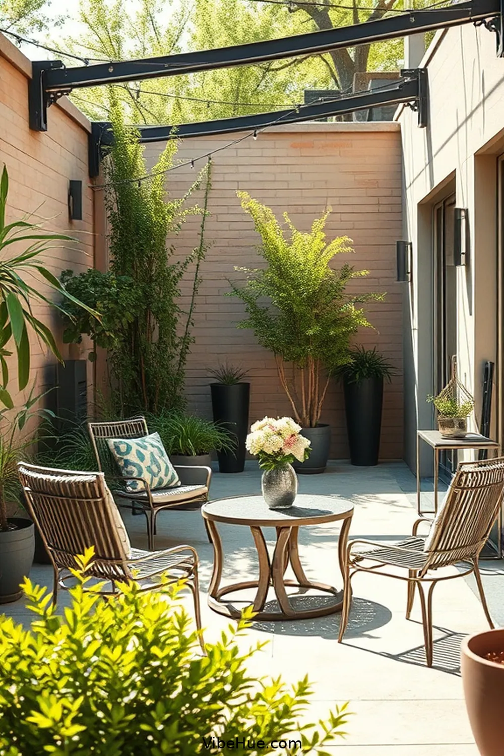 20 Essential Tips for an Industrial Style Spring Outdoor Patio 4 Incorporate Metal Furniture for 20 Essential Tips for an Industrial Style Spring Outdoor Patio