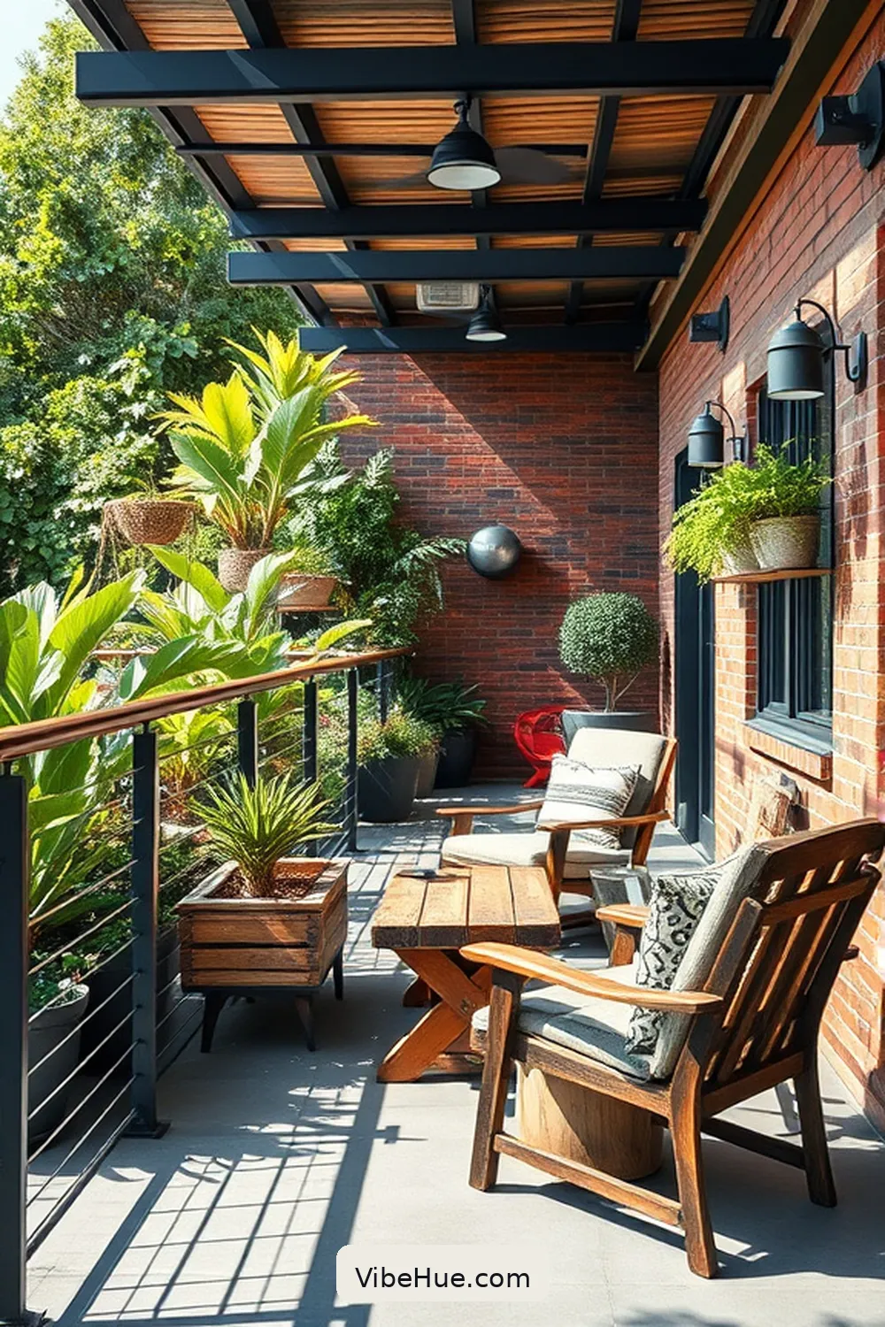 20 Industrial Style Ideas for Your Summer Outdoor Patio 13 Incorporate Industrial-Style Railings for 20 Industrial Style Ideas for Your Summer Outdoor Patio