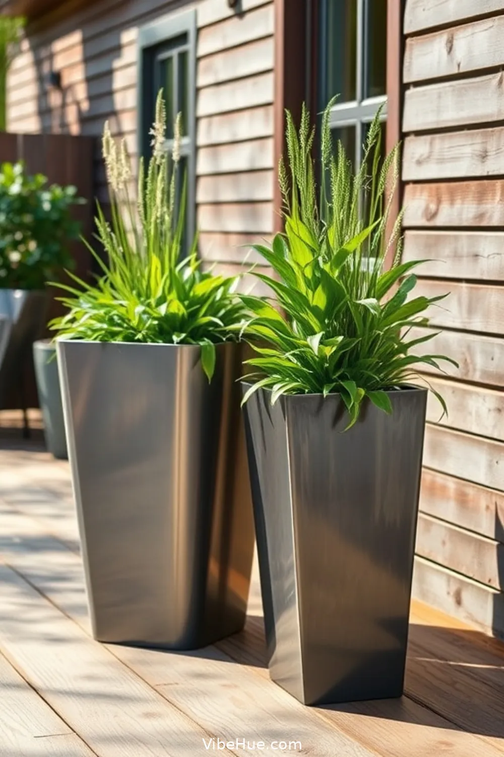 20 Industrial Style Ideas for Your Summer Outdoor Patio 7 Opt for Industrial-Style Planters for 20 Industrial Style Ideas for Your Summer Outdoor Patio