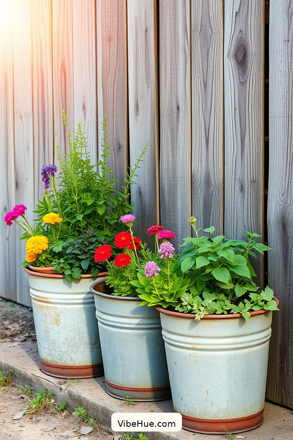 20 Industrial Style Ideas for Your Summer Outdoor Patio 17 Utilize Troughs for Vertical Gardening for 20 Industrial Style Ideas for Your Summer Outdoor Patio