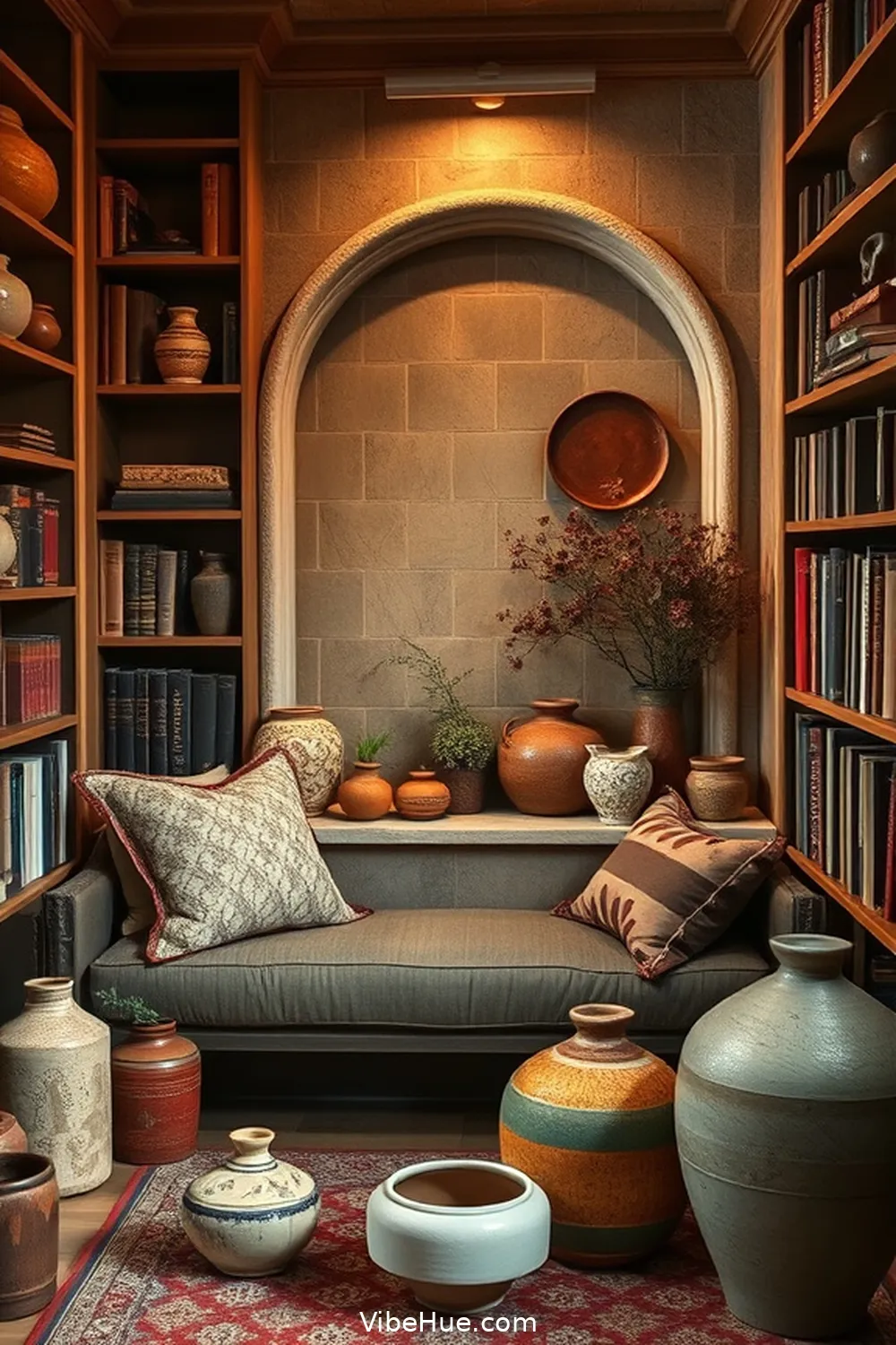 20 Rustic Decor Ideas for a Holiday Library Space 9 Feature Handmade Pottery or Ceramics for 20 Rustic Decor Ideas for a Holiday Library Space