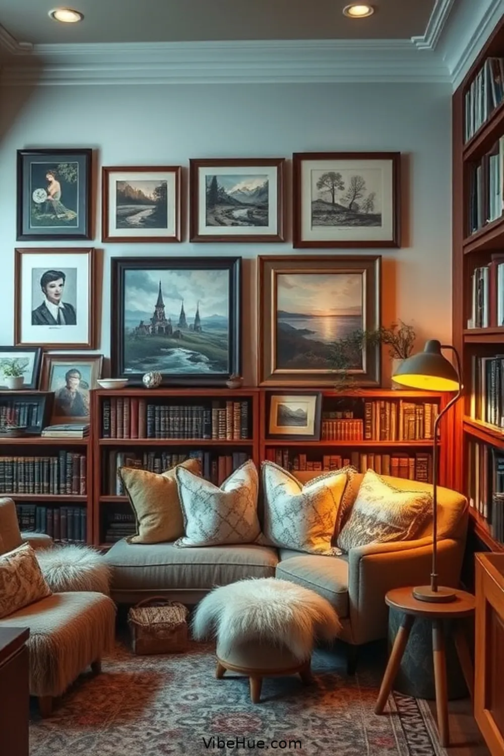 20 Rustic Decor Ideas for a Holiday Library Space 10 Hang Rustic Artwork and Prints for 20 Rustic Decor Ideas for a Holiday Library Space