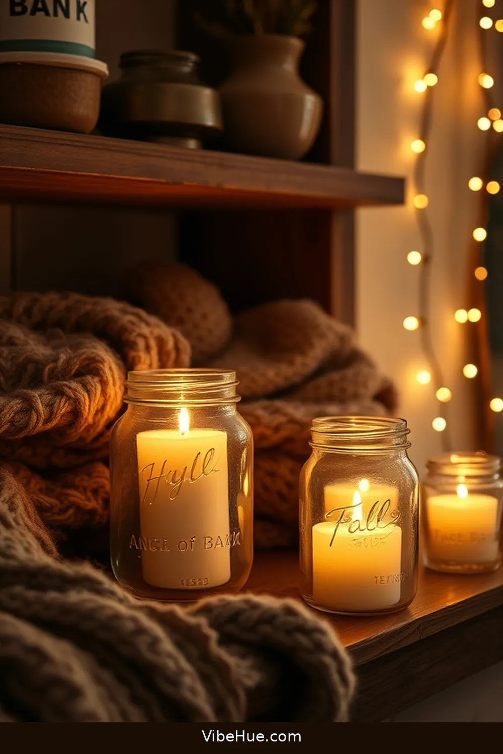 20 Rustic Decor Ideas for a Holiday Library Space 12 Use Mason Jars for Candles or Decorations for 20 Rustic Decor Ideas for a Holiday Library Space