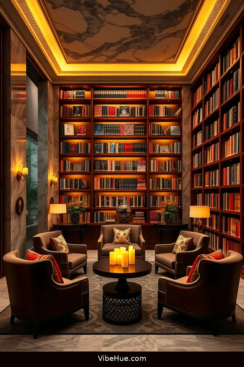20 Tips for a Holiday Library in Modern Glam Style 18 Highlight Your Favorite Reads for 20 Tips for a Holiday Library in Modern Glam Style