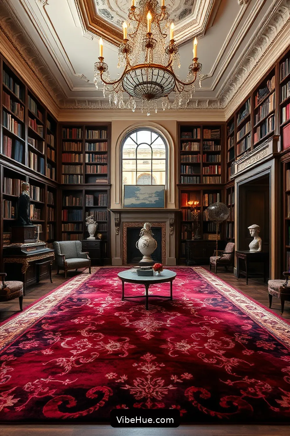 20 Tips for a Holiday Library in Modern Glam Style 9 Layer With Elegant Rugs for 20 Tips for a Holiday Library in Modern Glam Style