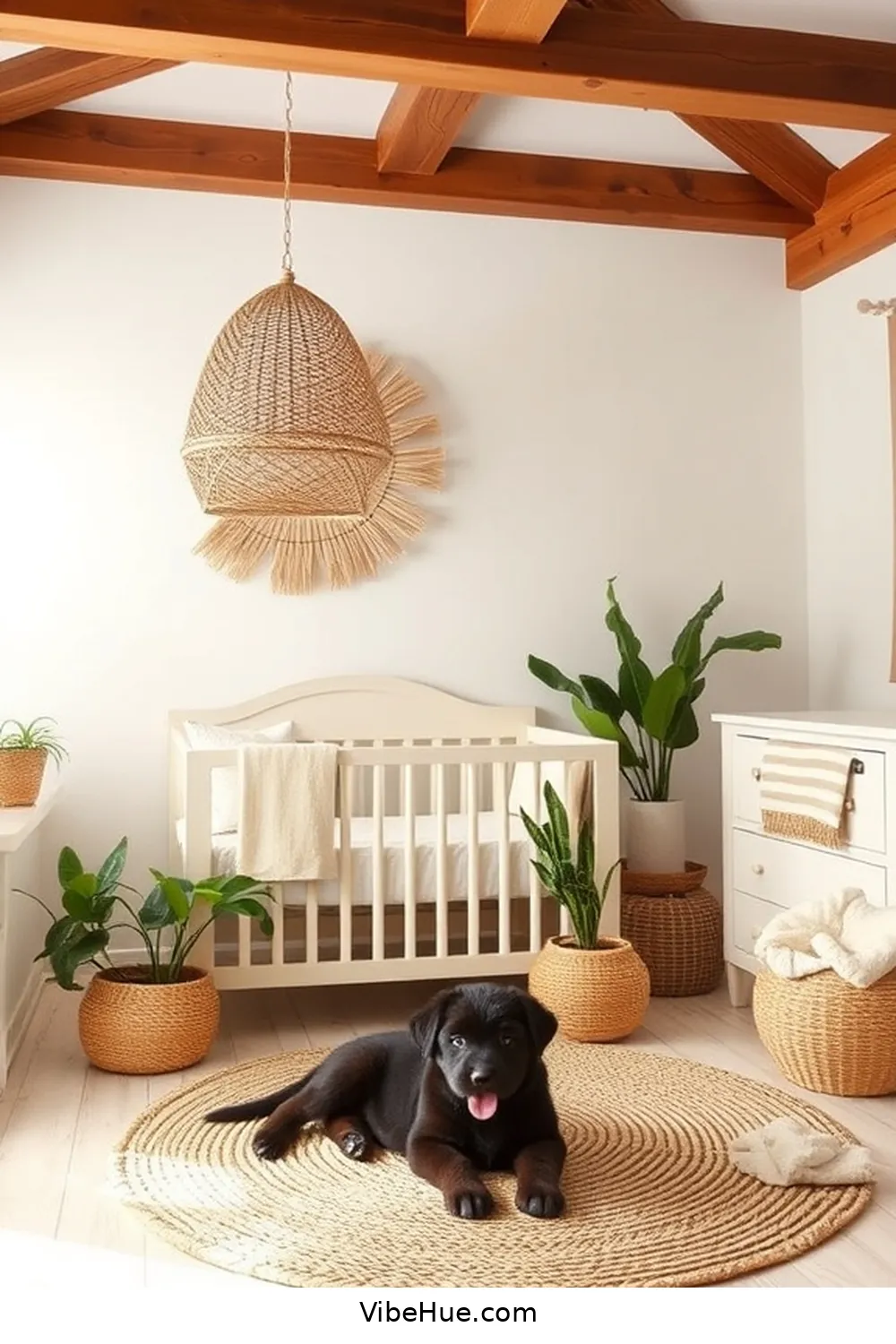 20 Tips for a Year-Round Modern Farmhouse Nursery Style 4 Incorporate Natural Materials for 20 Tips for a Year-Round Modern Farmhouse Nursery Style