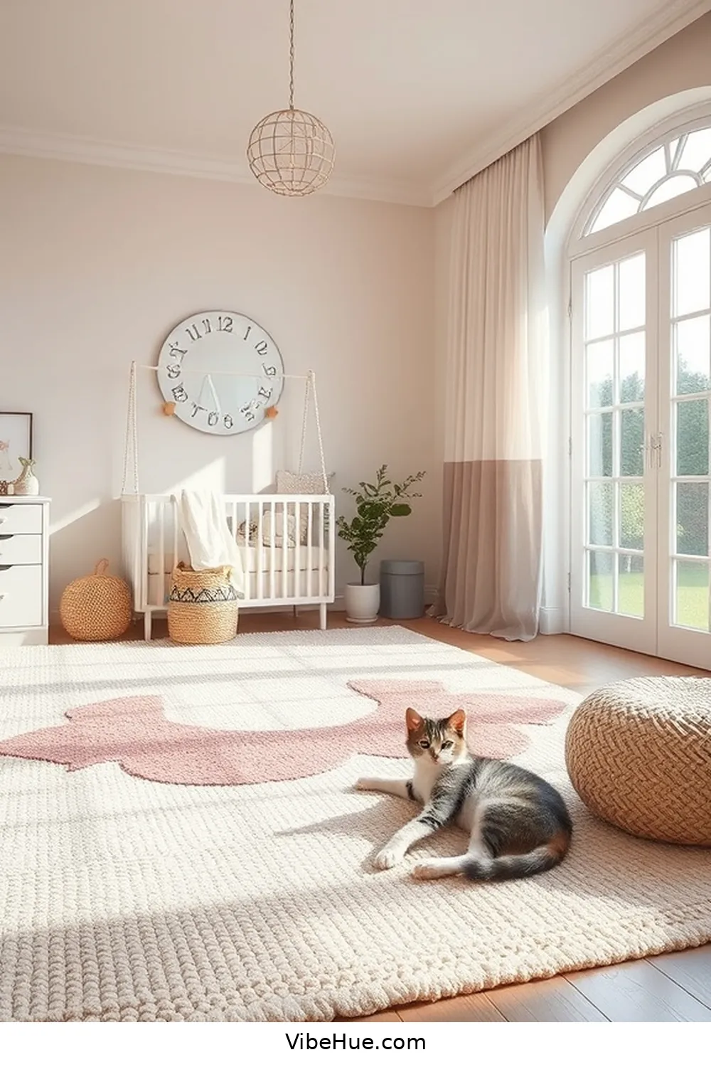 20 Tips for a Year-Round Modern Farmhouse Nursery Style 17 Use Layered Rugs for Comfort for 20 Tips for a Year-Round Modern Farmhouse Nursery Style