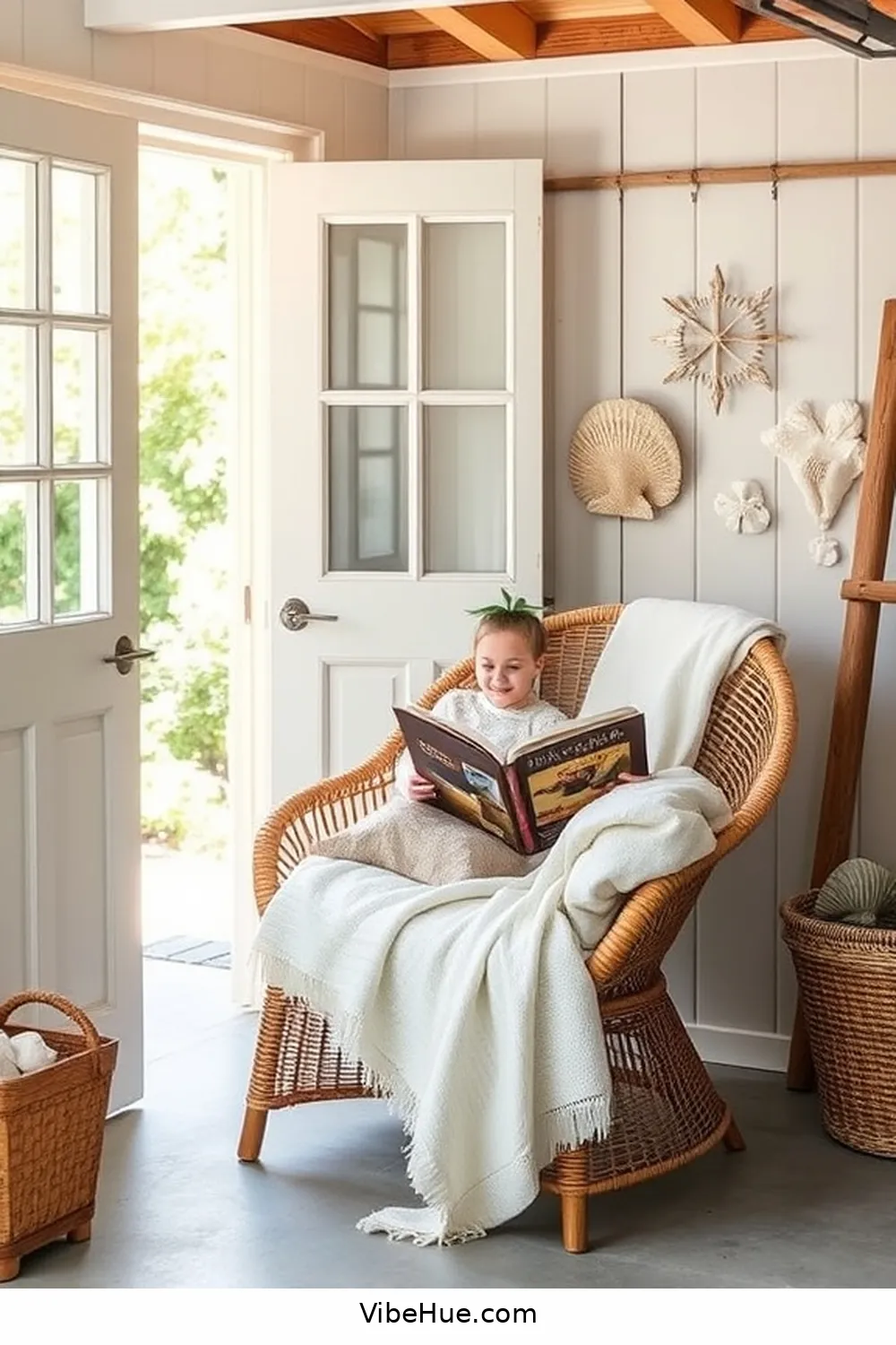 20 Ways to Create Coastal Style in Your Summer Garage 15 Create a Cozy Reading Nook for 20 Ways to Create Coastal Style in Your Summer Garage