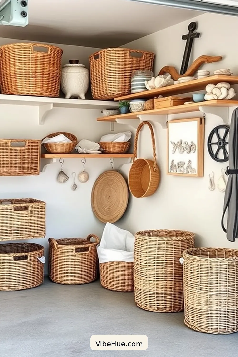 20 Ways to Create Coastal Style in Your Summer Garage 5 Incorporate Beachy Storage Solutions for 20 Ways to Create Coastal Style in Your Summer Garage
