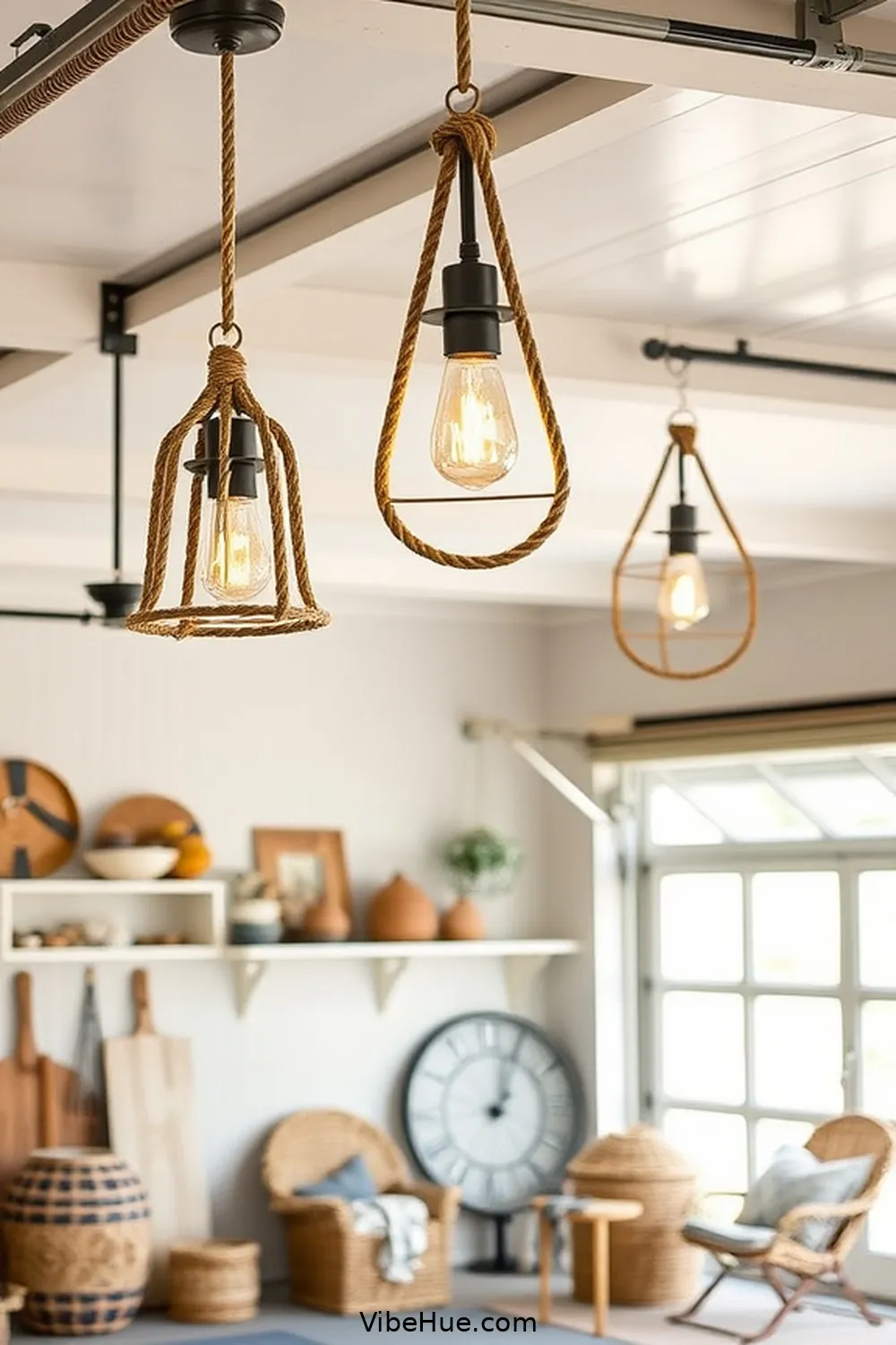 20 Ways to Create Coastal Style in Your Summer Garage 4 Use Nautical Lighting Fixtures for 20 Ways to Create Coastal Style in Your Summer Garage