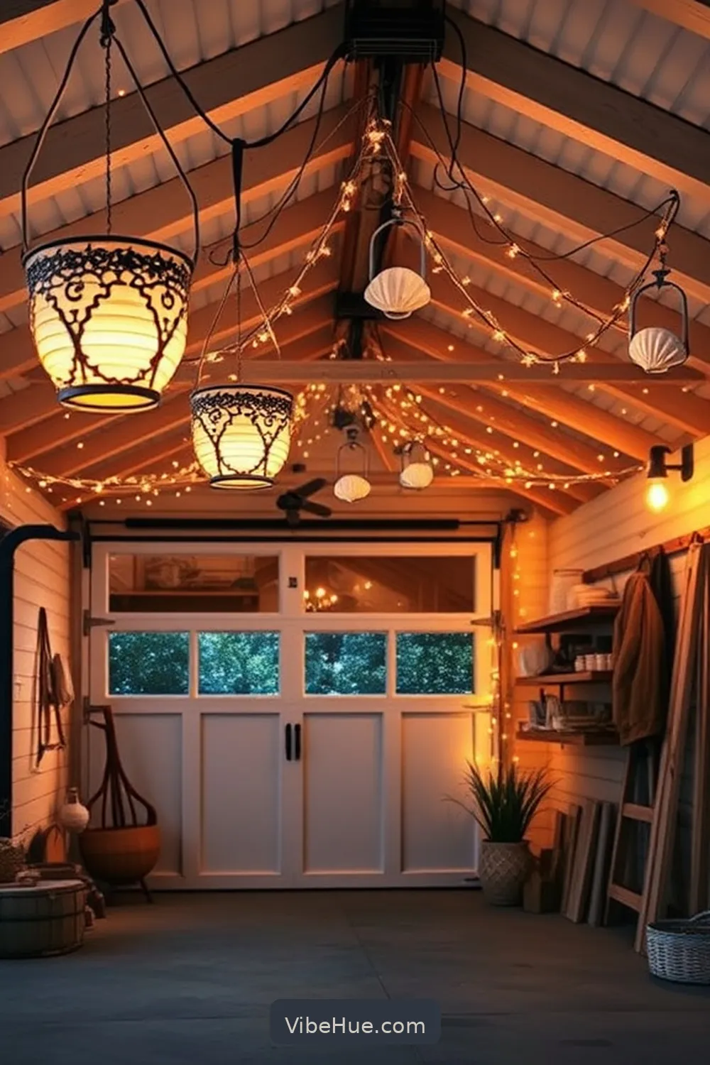 20 Ways to Create a Coastal Style Holiday Garage 8 Add Beach-Inspired Lights for 20 Ways to Create a Coastal Style Holiday Garage