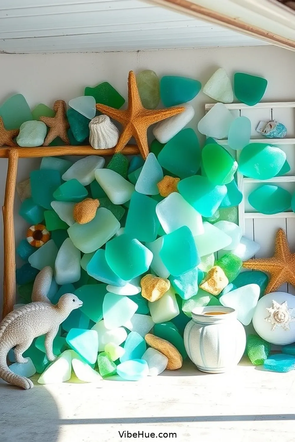 20 Ways to Create a Coastal Style Holiday Garage 17 Add Sea Glass DΓ©cor for 20 Ways to Create a Coastal Style Holiday Garage