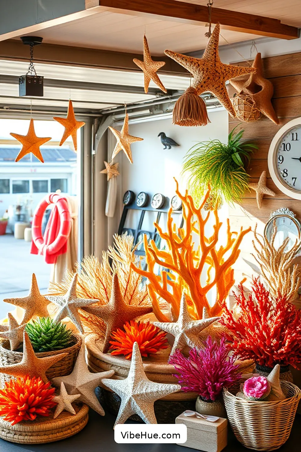 20 Ways to Create a Coastal Style Holiday Garage 7 Decorate With Starfish and Coral for 20 Ways to Create a Coastal Style Holiday Garage