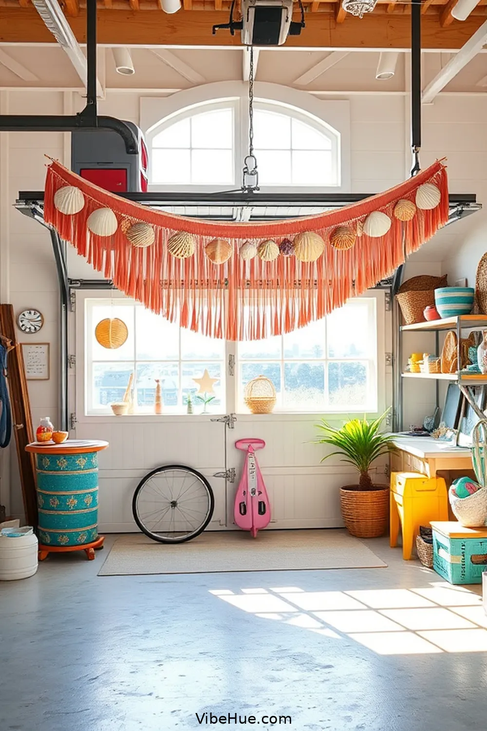 20 Ways to Create a Coastal Style Holiday Garage 14 Hang a Coastal Banner for 20 Ways to Create a Coastal Style Holiday Garage