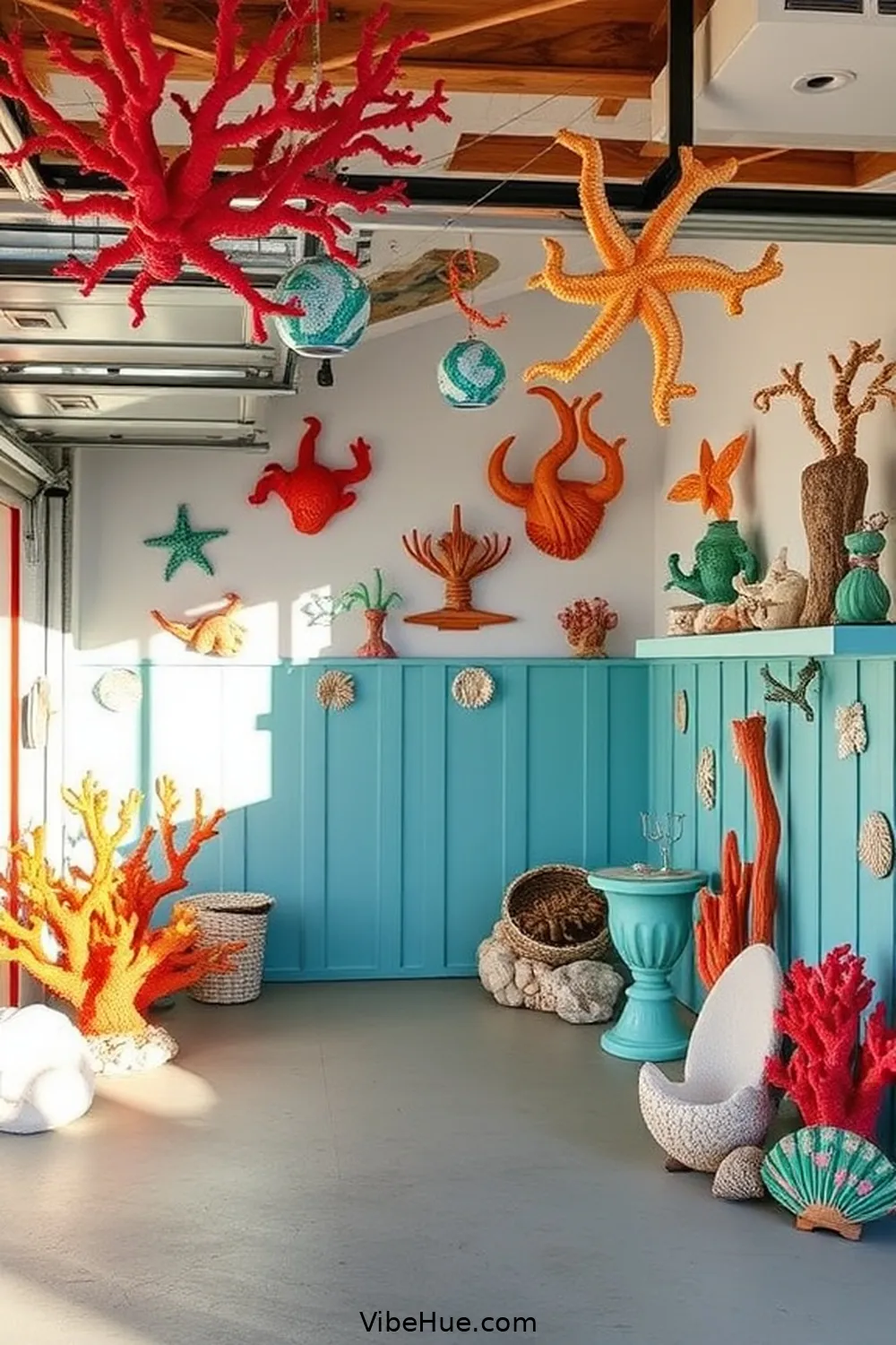 20 Ways to Create a Coastal Style Holiday Garage 12 Incorporate Coral Reef Elements for 20 Ways to Create a Coastal Style Holiday Garage