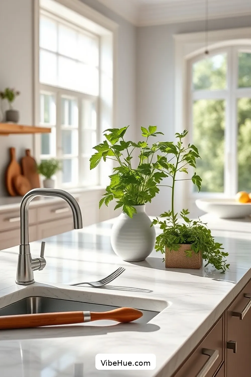 Keep Only Essential Utensils for 20 Ways to Create a Minimalist Style Spring Kitchen