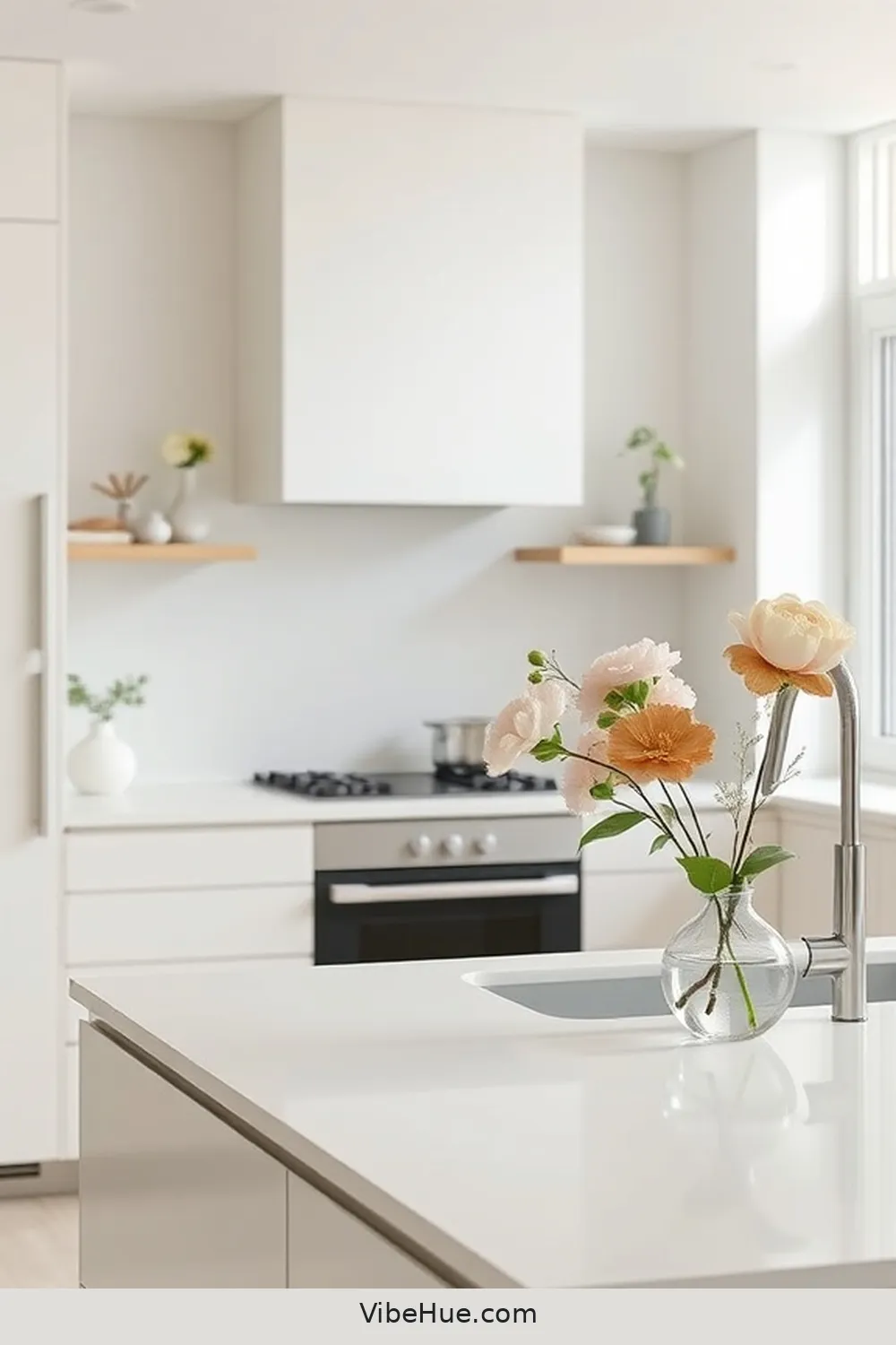 Limit Decorative Items for 20 Ways to Create a Minimalist Style Spring Kitchen