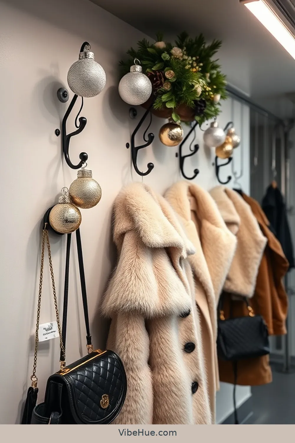 Organize With Chic Hooks for 20 Ways to Create a Modern Glam Holiday Garage Style