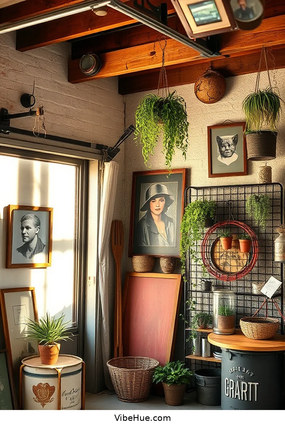 20 Ways to Create a Rustic Summer Garage Style 15 Hang Art With a Rustic Touch for 20 Ways to Create a Rustic Summer Garage Style