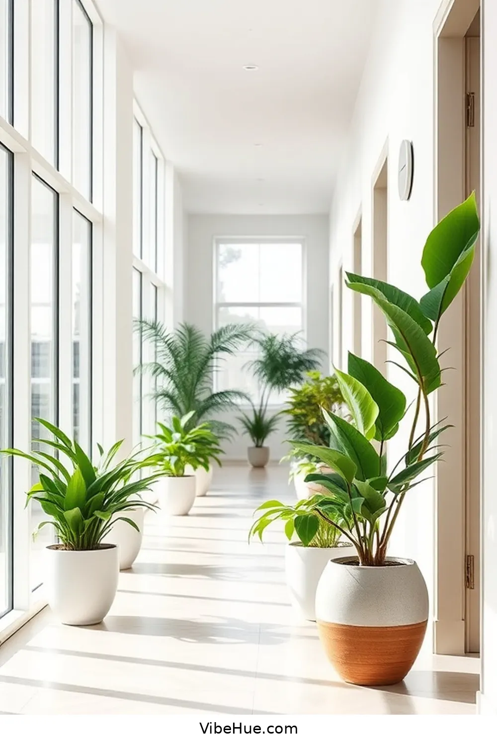 20 Ways to Create a Spring Hallway in Minimalist Style 4 Add Potted Plants for 20 Ways to Create a Spring Hallway in Minimalist Style