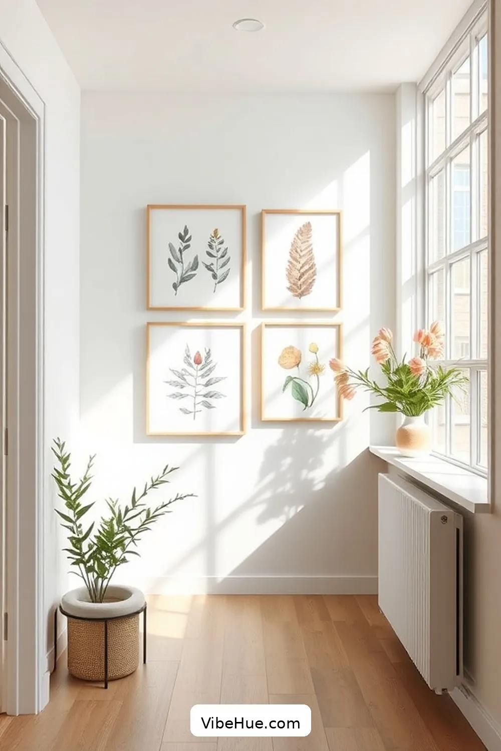 20 Ways to Create a Spring Hallway in Minimalist Style 8 Create a Gallery Wall With a Twist for 20 Ways to Create a Spring Hallway in Minimalist Style