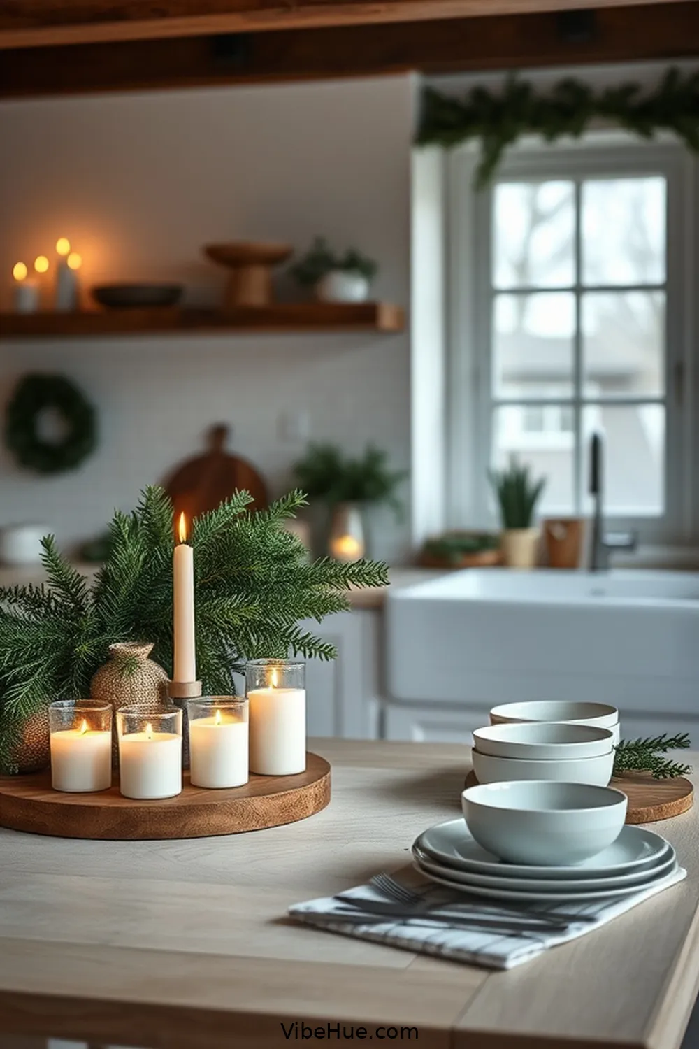 Display Seasonal Decor for 21 Essential Elements for a Scandinavian Style Holiday Kitchen