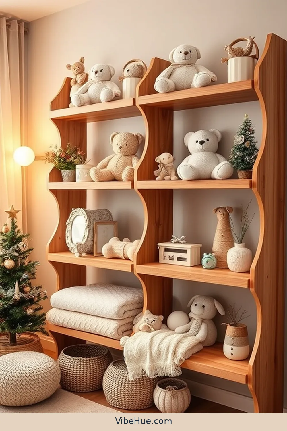 21 Essential Elements for a Winter Nursery in Traditional Style 17 Decorative Shelving for 21 Essential Elements for a Winter Nursery in Traditional Style