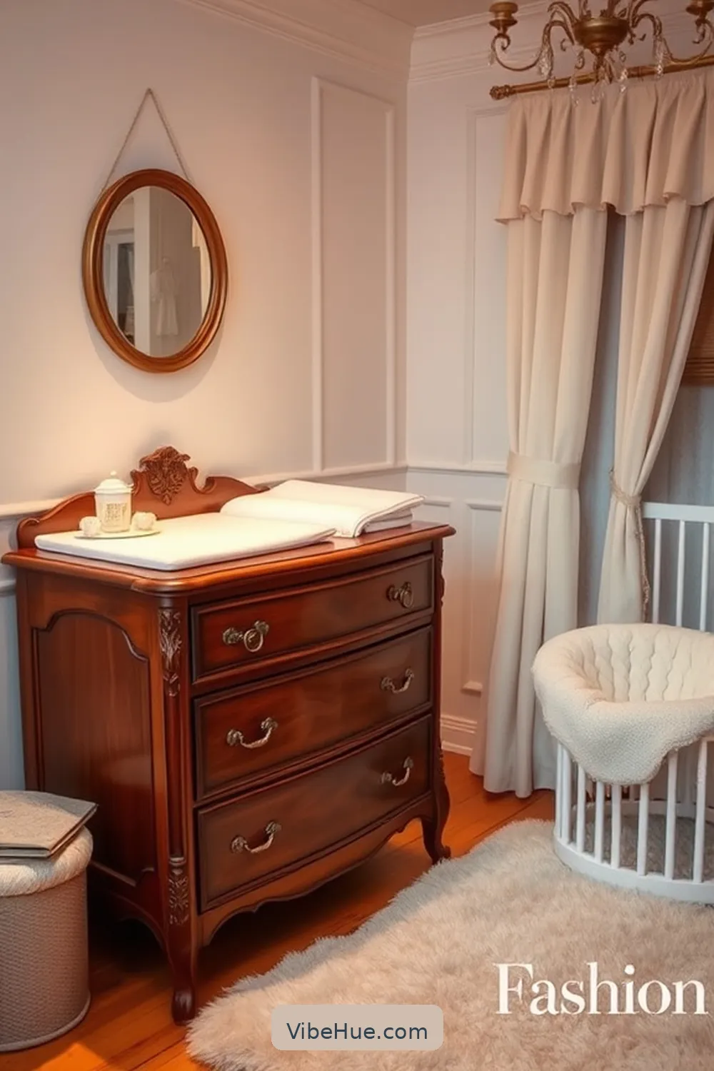 21 Essential Elements for a Winter Nursery in Traditional Style 18 Functional Changing Station for 21 Essential Elements for a Winter Nursery in Traditional Style