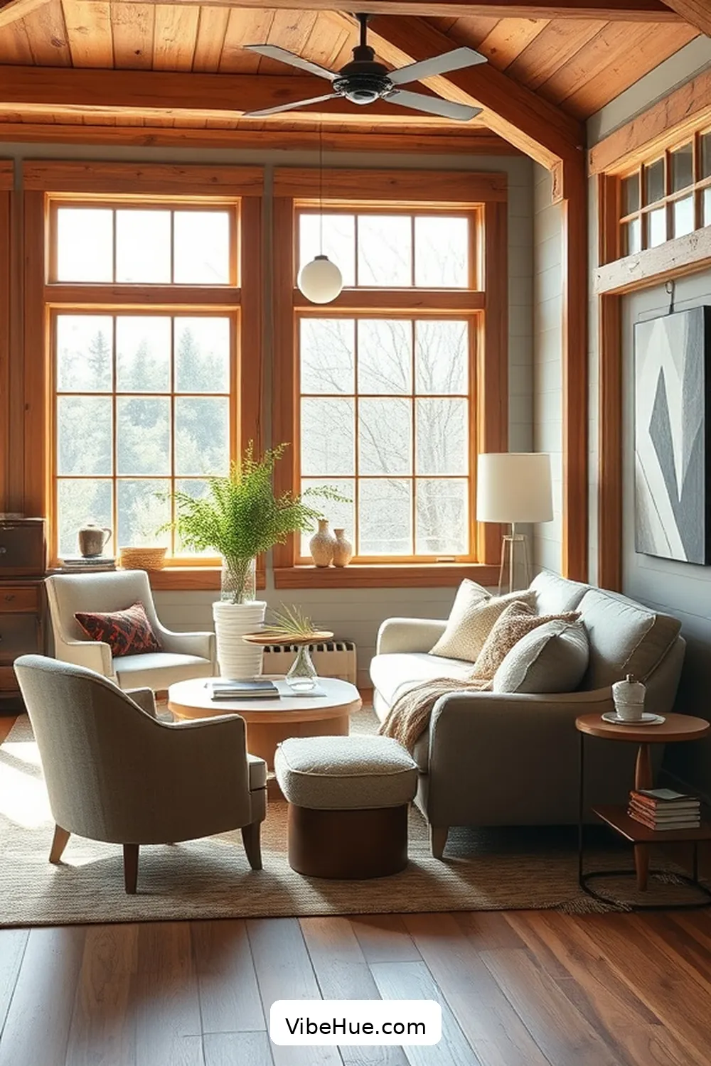 Choose Comfortable Seating for 21 Inspiring Holiday Home Office Ideas in Modern Farmhouse Style
