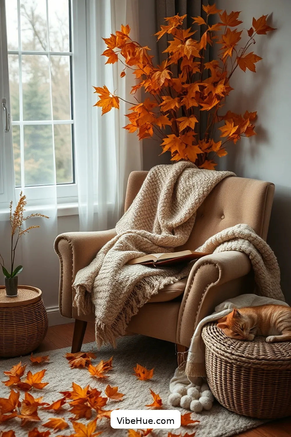 21 Key Elements for Rustic Fall Bedroom Style 13 Cozy Reading Nook for 21 Key Elements for Rustic Fall Bedroom Style