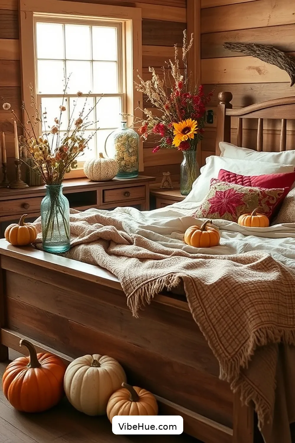 21 Key Elements for Rustic Fall Bedroom Style 20 Element of Surprise With Seasonal Decor for 21 Key Elements for Rustic Fall Bedroom Style