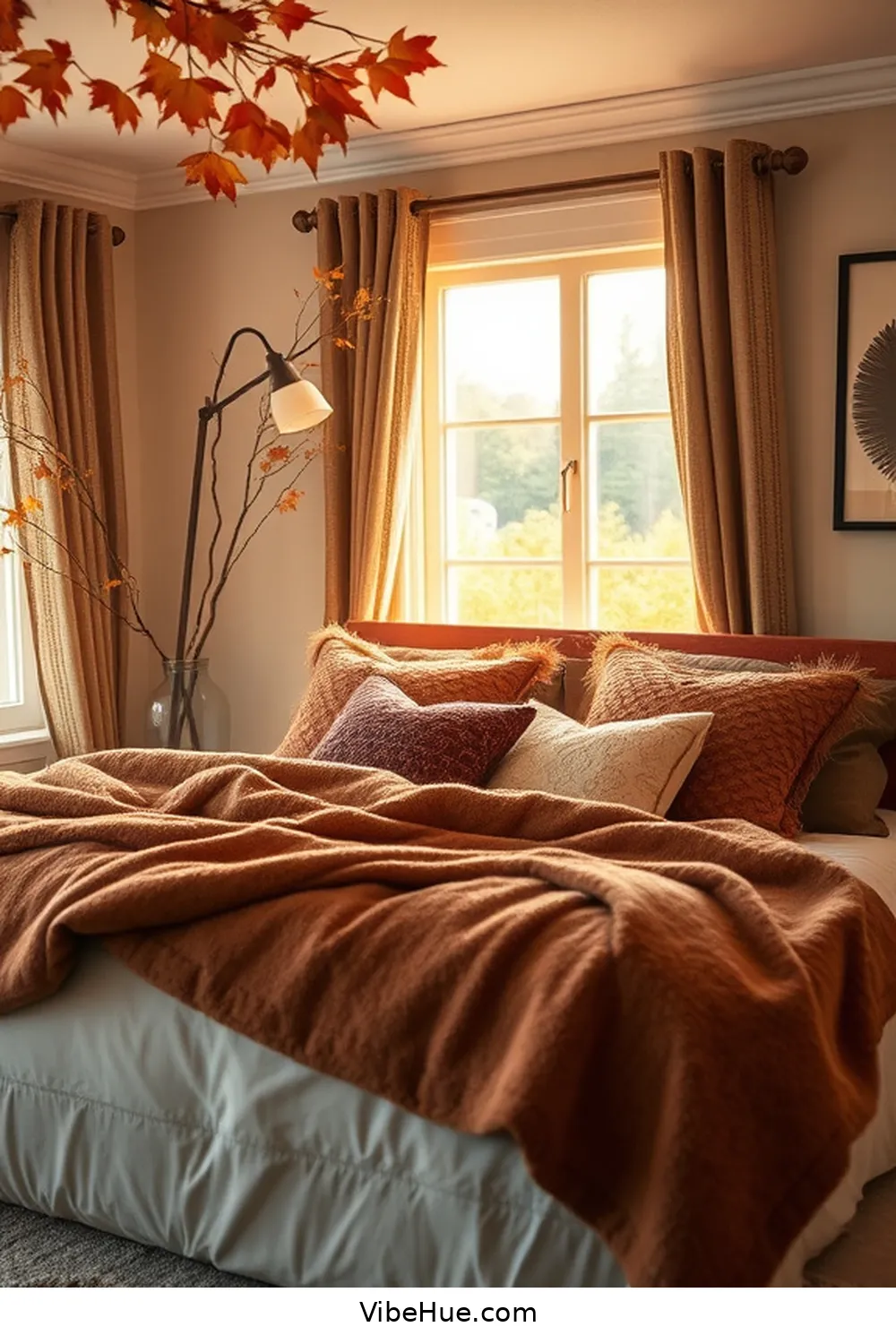 21 Key Elements for Rustic Fall Bedroom Style 3 Layered Bedding for 21 Key Elements for Rustic Fall Bedroom Style