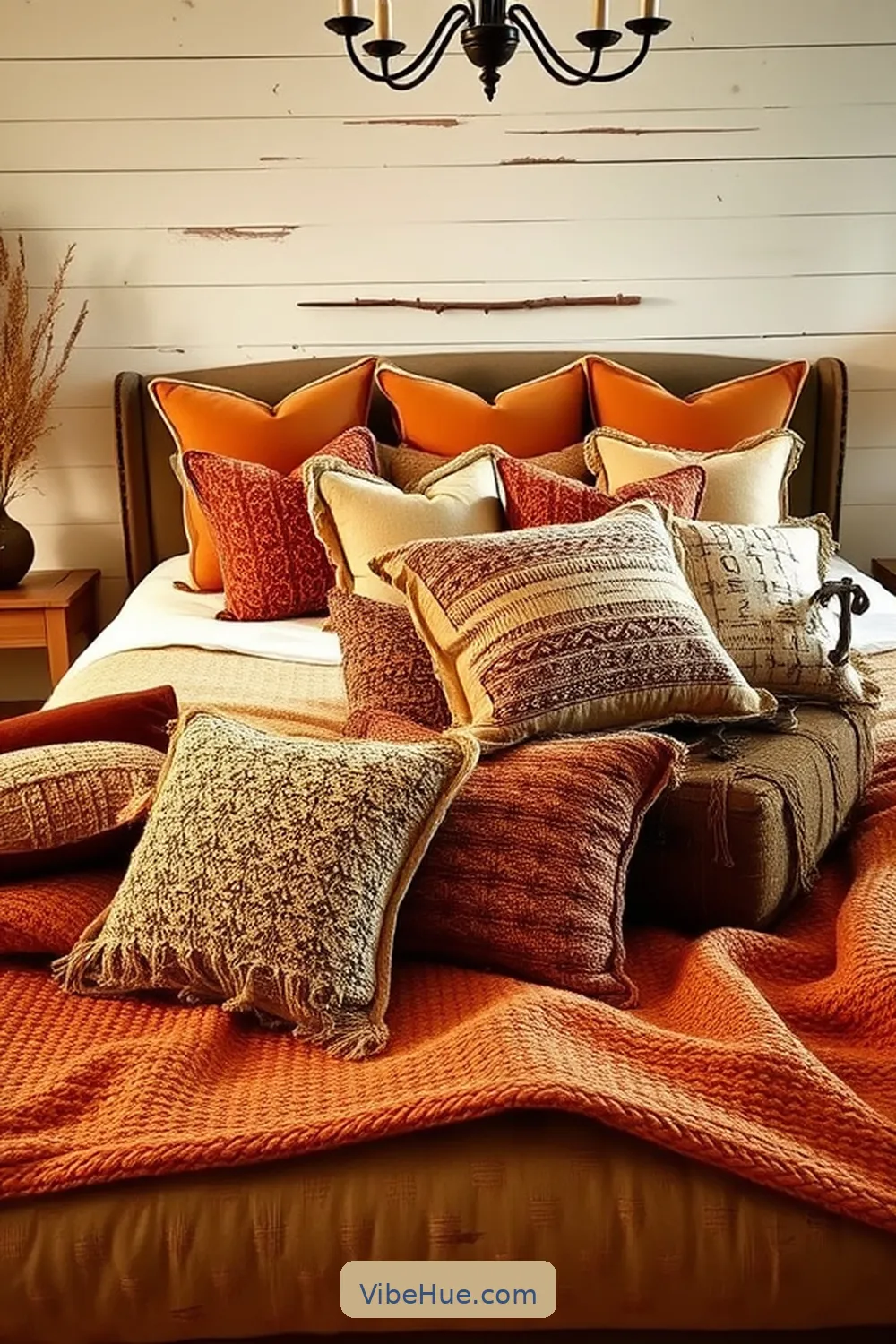 21 Key Elements for Rustic Fall Bedroom Style 8 Seasonal Pillows for 21 Key Elements for Rustic Fall Bedroom Style