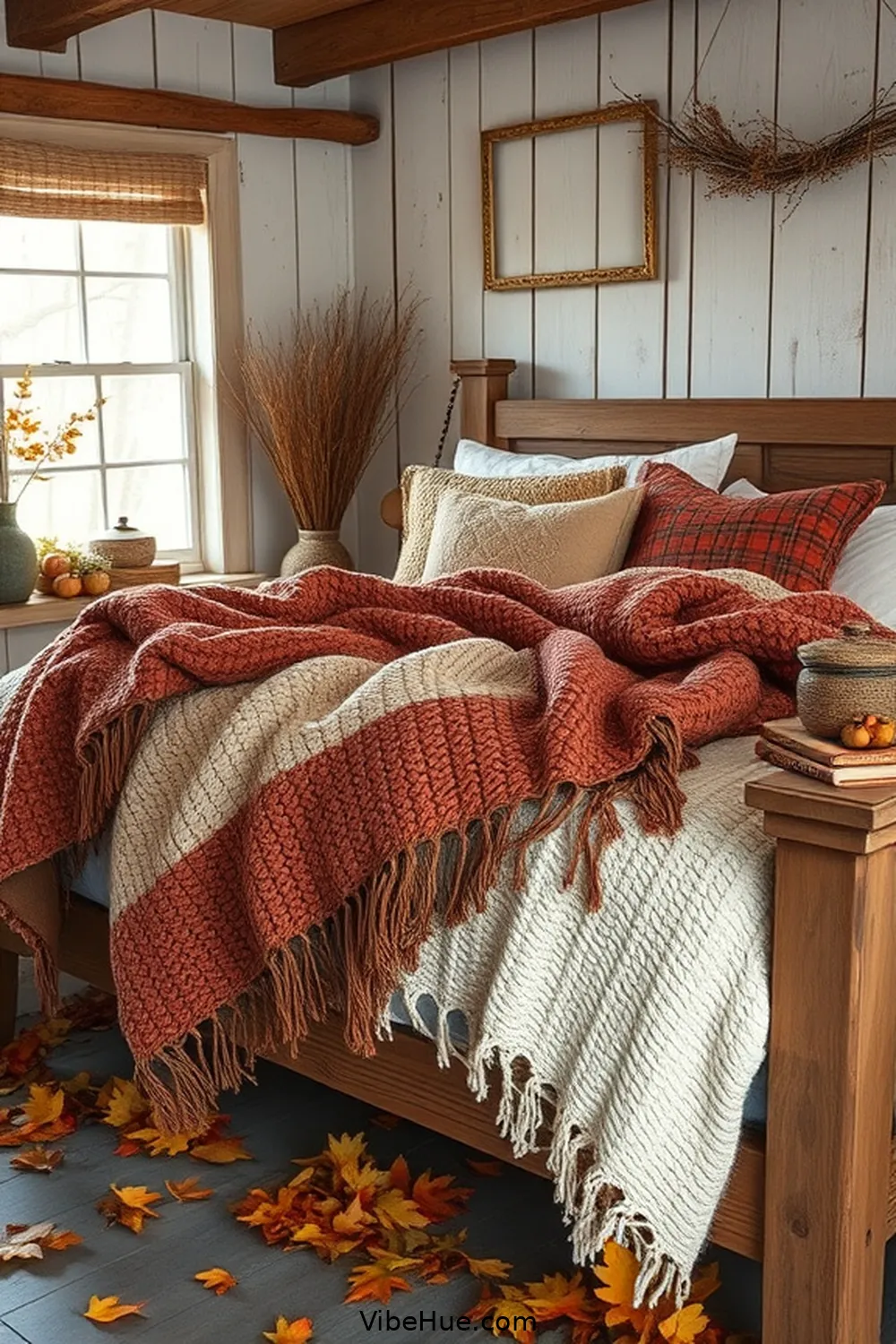 21 Key Elements for Rustic Fall Bedroom Style 4 Textured Throw Blankets for 21 Key Elements for Rustic Fall Bedroom Style