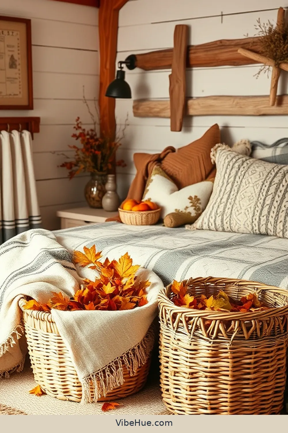 21 Key Elements for Rustic Fall Bedroom Style 15 Woven Baskets for Storage for 21 Key Elements for Rustic Fall Bedroom Style