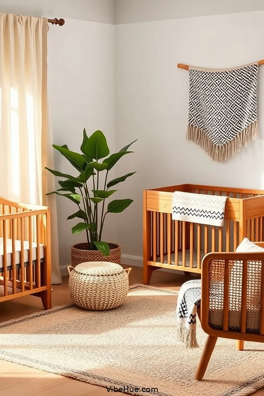 21 Tips for Holiday Nursery Design in Mid-Century Modern Style 4 3. Utilize Natural Materials for 21 Tips for Holiday Nursery Design in Mid-Century Modern Style