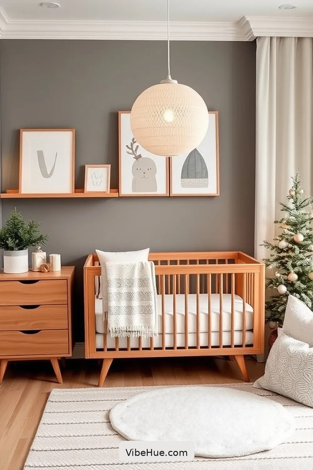 21 Tips for Holiday Nursery Design in Mid-Century Modern Style 7 6. Opt for Minimalist Decorations for 21 Tips for Holiday Nursery Design in Mid-Century Modern Style