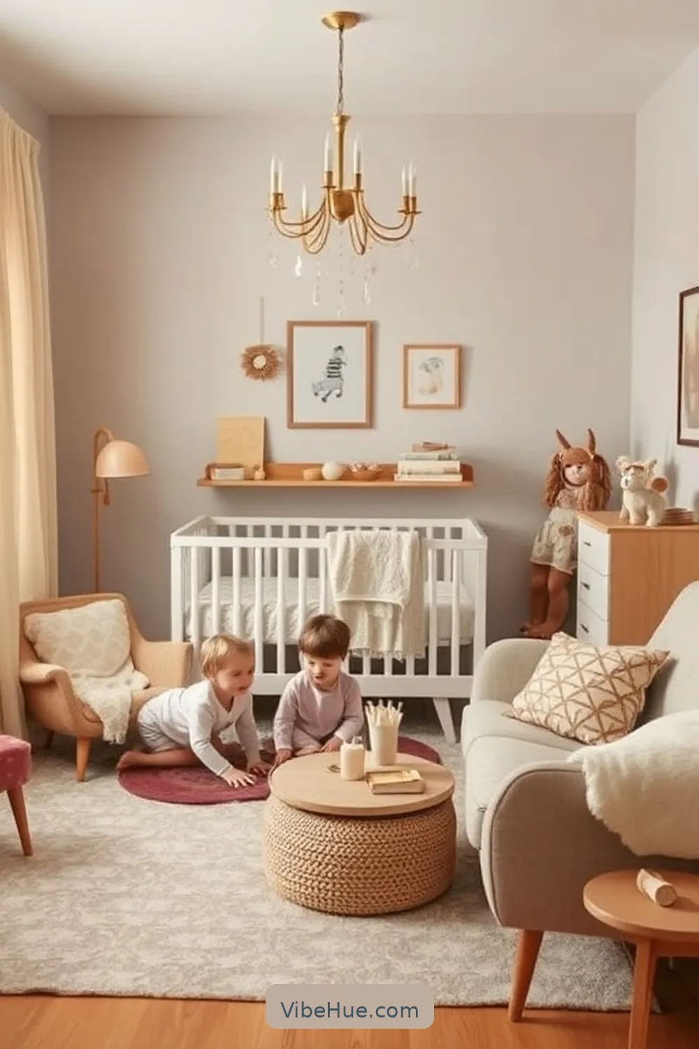 21 Tips for Holiday Nursery Design in Mid-Century Modern Style 2 Embrace a Muted Color Palette for 21 Tips for Holiday Nursery Design in Mid-Century Modern Style