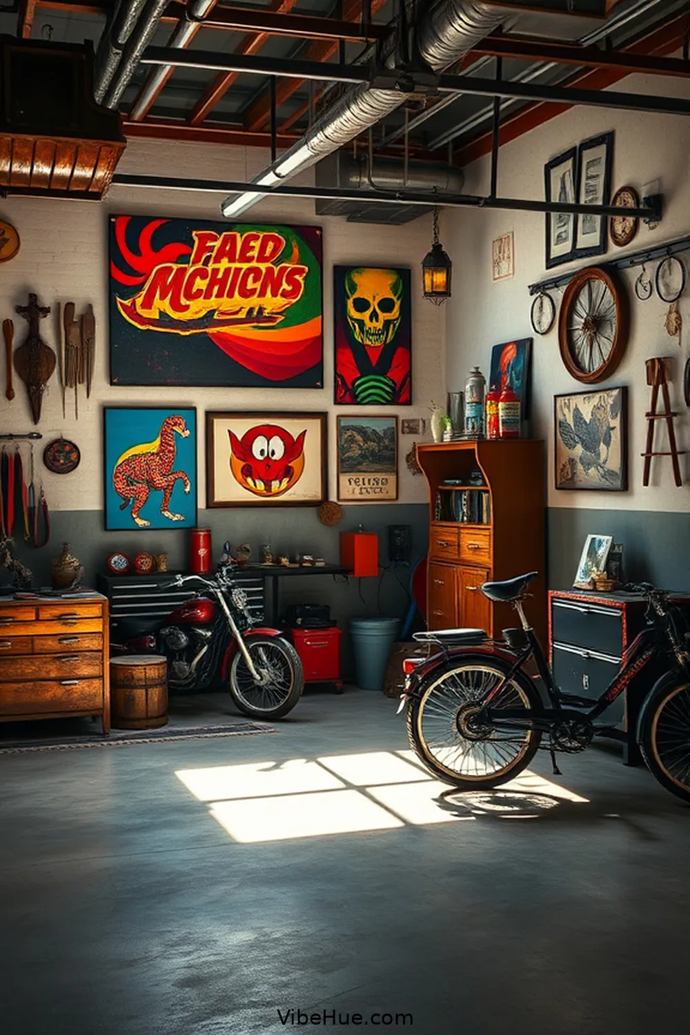 21 Tips for a Holiday Garage With Industrial Style 22 Unleash Your Creativity With Custom Art for 21 Tips for a Holiday Garage With Industrial Style