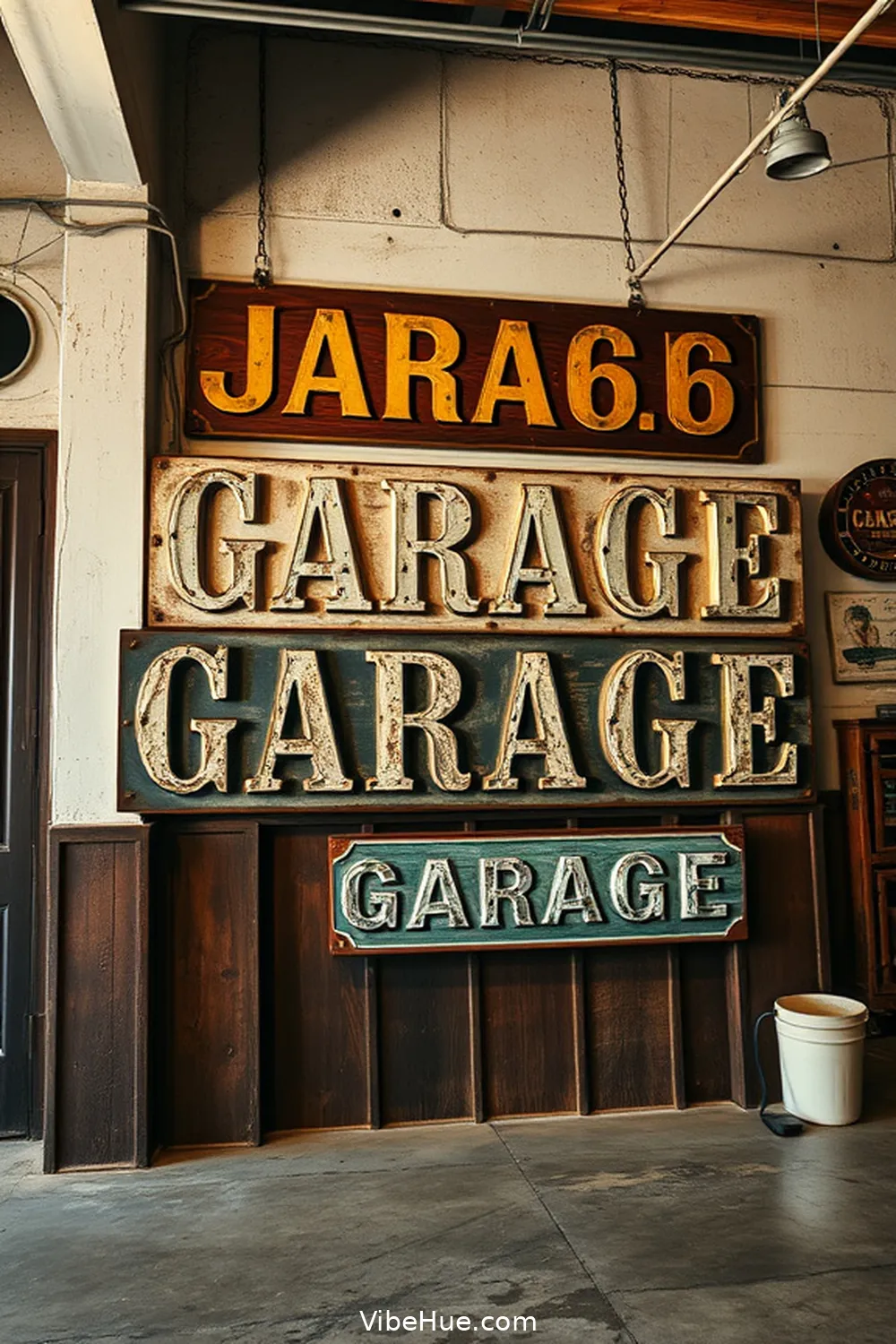 21 Tips for a Holiday Garage With Industrial Style 20 Use Bold Typography in Signs for 21 Tips for a Holiday Garage With Industrial Style