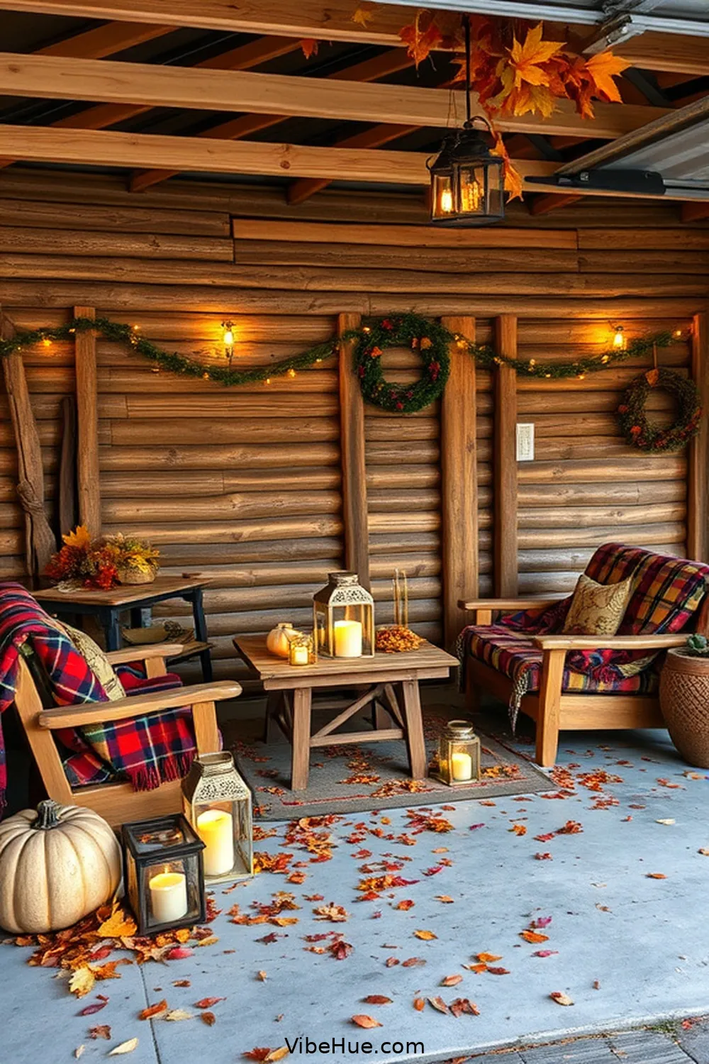 Add a Cozy Seating Area for 21 Ways to Create Rustic Style in Your Fall Garage