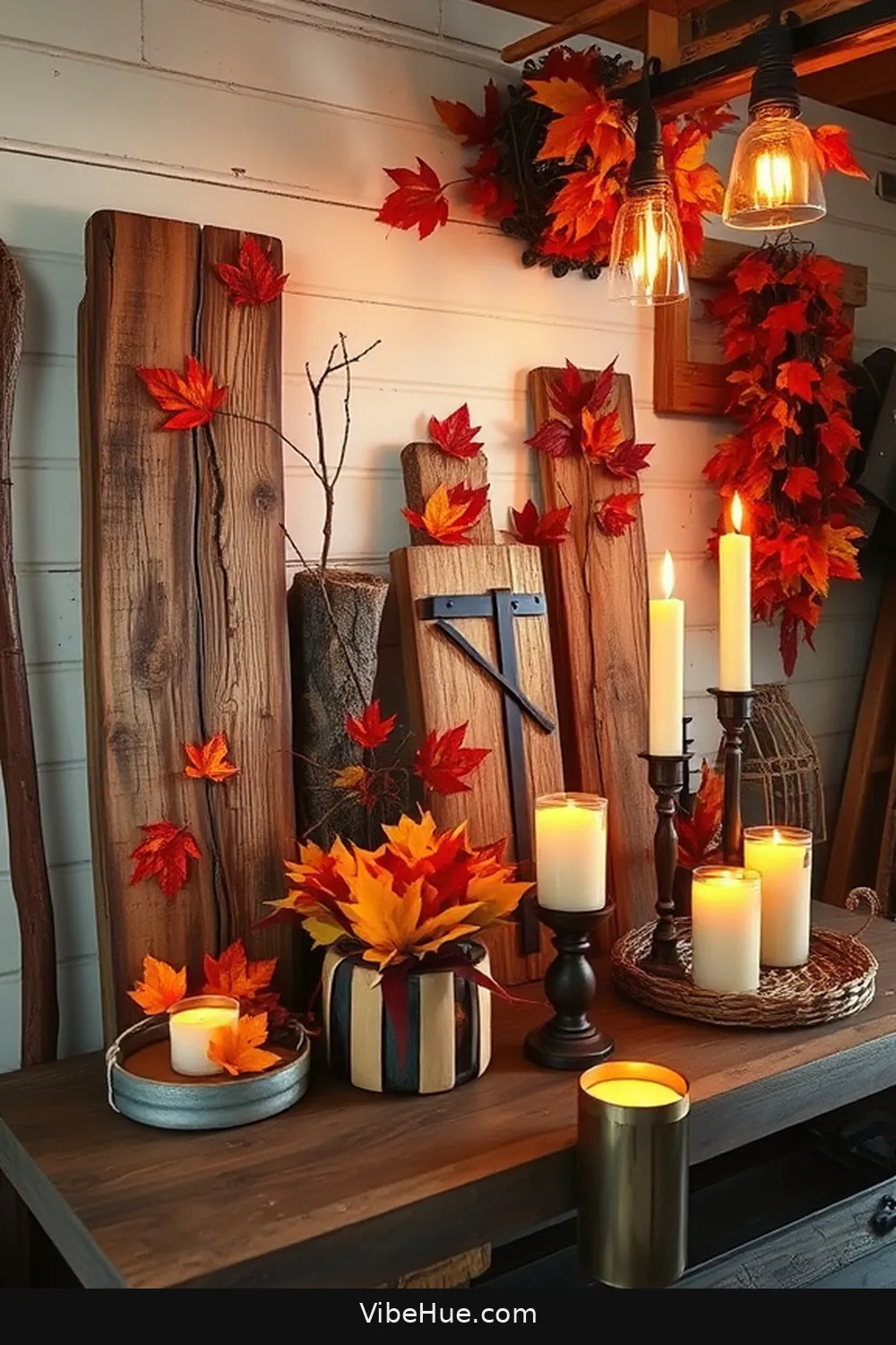 Create DIY Rustic Art for 21 Ways to Create Rustic Style in Your Fall Garage