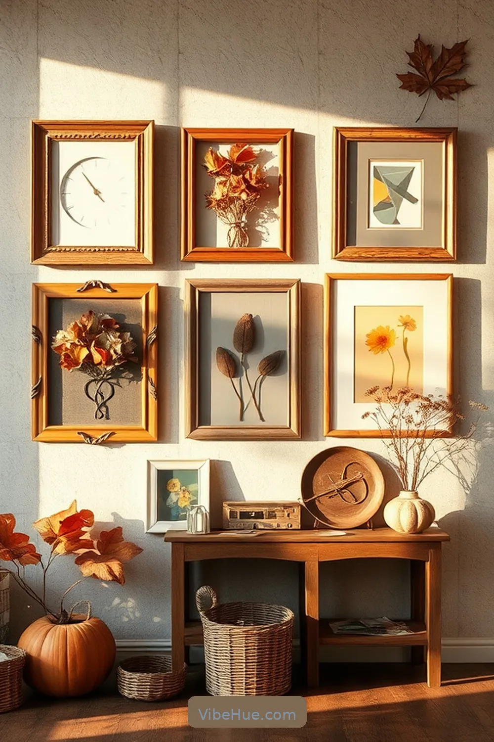 Create a Rustic Gallery Wall for 21 Ways to Create Rustic Style in Your Fall Garage